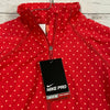 Nike Pro Light Red &amp; Polka Dot Pullover Long Sleeve Shirt Woman’s Size S NEW