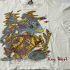 Vintage Key West White Crop Short Sleeve Fish Graphic T-Shirt Adult Size Large