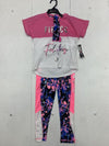 Delia’s Sport Girls Pink 3 Piece Athletic Outfit Size 6X