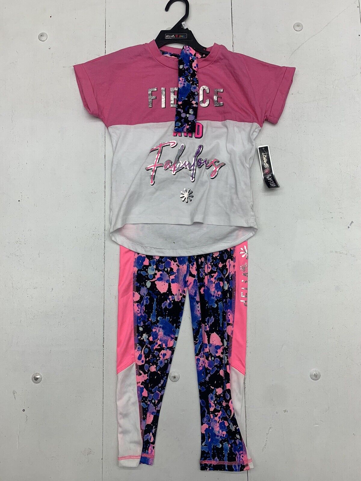 Delia's Sport Girls Pink 3 Piece Athletic Outfit Size 6X - beyond exchange