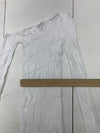 Shein Womens White Knit Stretch Long Sleeve Dress Size Small