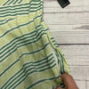 New York &amp; Company Green Stripe Linen Tie Waist Dress Women’s Size XL New
