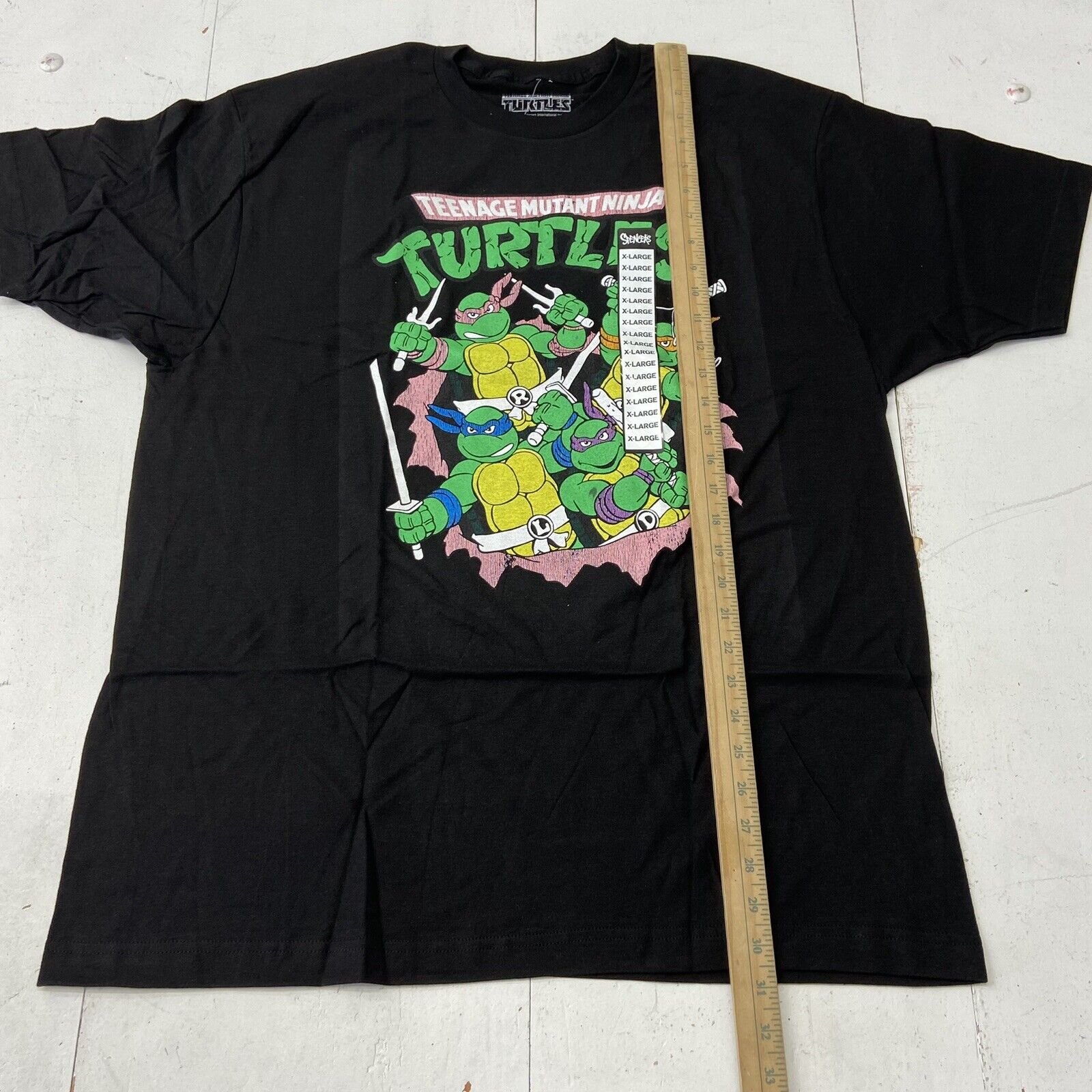 Teenage Mutant Ninja Turtles TMNT Black Short Sleeve T-Shirt Adult