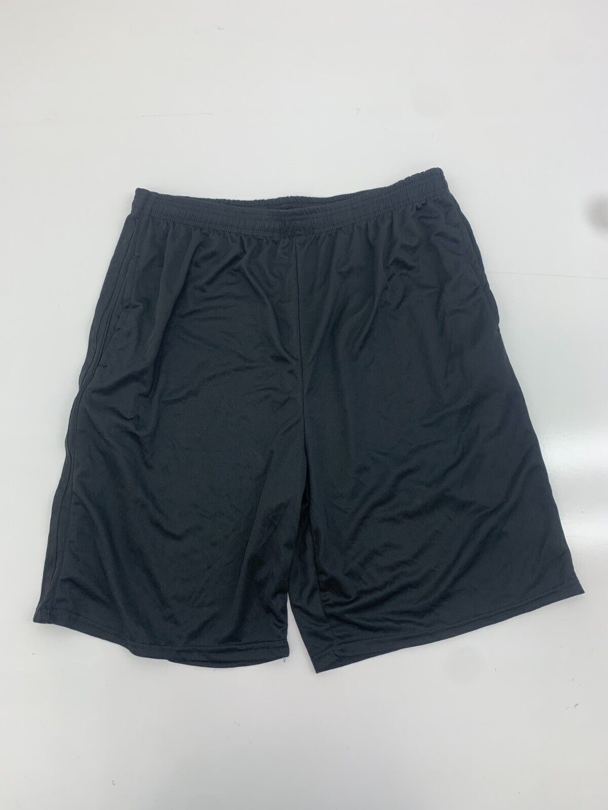 Real Essentials Mens Black Mesh Athletic Shorts Size 2XL