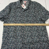 Solid &amp; Striped Blue Floral Print Short Sleeve Button Up Cabana Shirt Men Size L