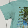Vintage Caribbean Sea Foam Green Short Sleeve Graphic T-Shirt Adult Size M Delta