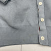 Thome Browne Blue Cotton 4 Bar V Neck Cardigan Sweater Mens Size 3 US L