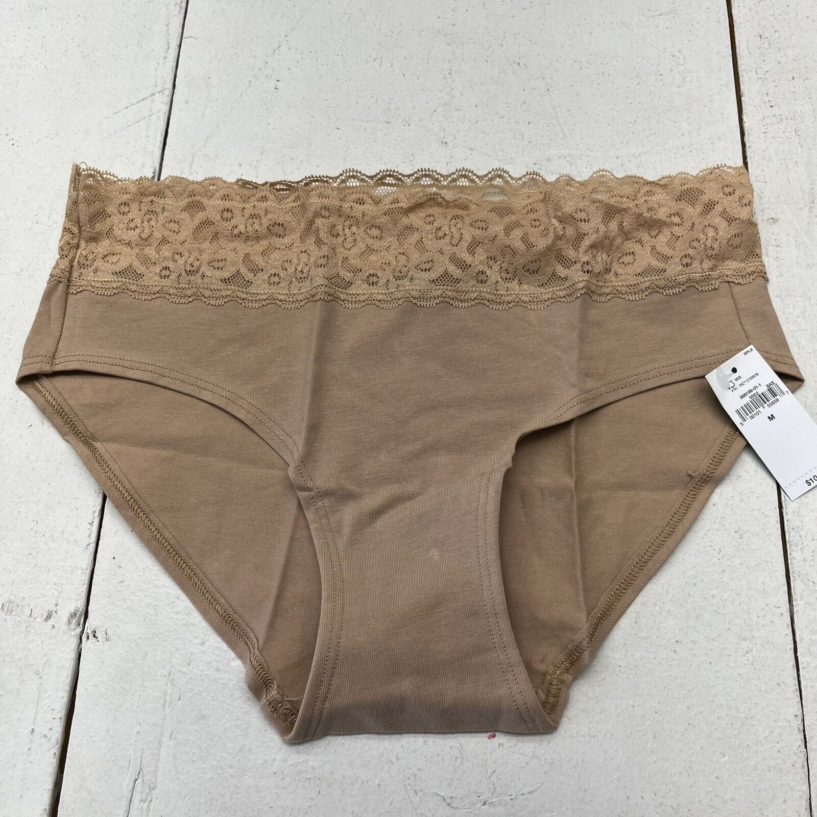 Gap Body Beige Lace Hipster Underwear Women’s Size Medium NEW