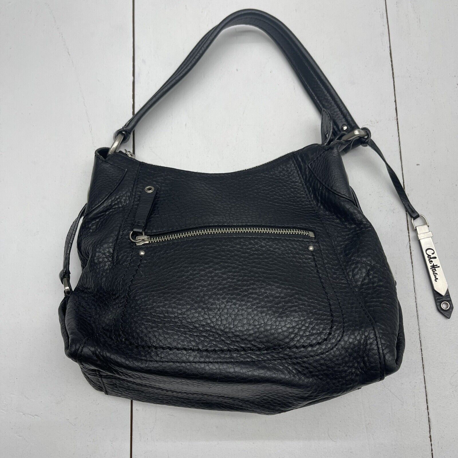 Vintage Cole Haan Large Black Pebbled Leather Bag - Etsy | Pebbled leather,  Vintage purses, Italian leather belt