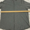 Saks Fifth Avenue Gray Long Sleeve Button Up Shirt Men Size L Slim Fit