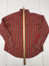 Ralph Lauren Mens Red Plaid Long Sleeve Button Up Shirt Size XL