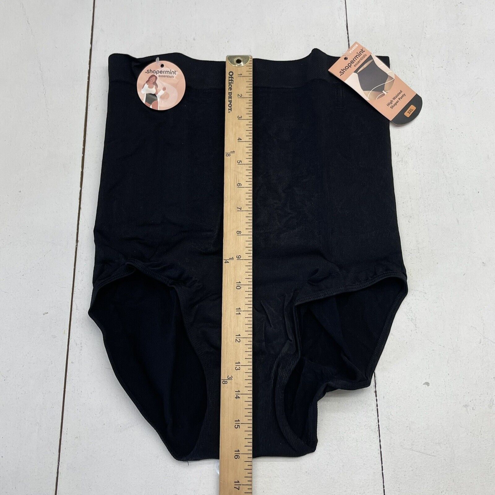 Shapermint Black High Waisted Shaper Panty Women's Size 3XL New