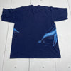 Vintage Wild Gear Blue Whale &amp; Dolphin Maui T Shirt Adults Size Large