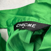 Chicme Green Long Sleeve Pleated Mini Dress Women’s Size Medium NEW