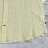 Nautica Yellow Short Sleeve Linen Button Up Shirt Men Size 2XL