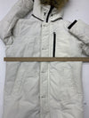 Guess Womens White Fur Lined Hood Coat Size Small