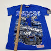 BRANDX STUDIO Blue Hussle Short Sleeve Shirt Mens Size Small New