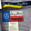 Wrangler George Strait Pink Blue Plaid Long Sleeve Button Up Cowboy Shirt Men Si