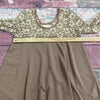 Altar’d State Brown Long Sleeve Boho Lace Tunic Blouse Women’s Size Medium *