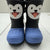 Cat & Jack Grey Blue Wolf Winter Boots Thermometer Waterproof Shoes Boys Size 9