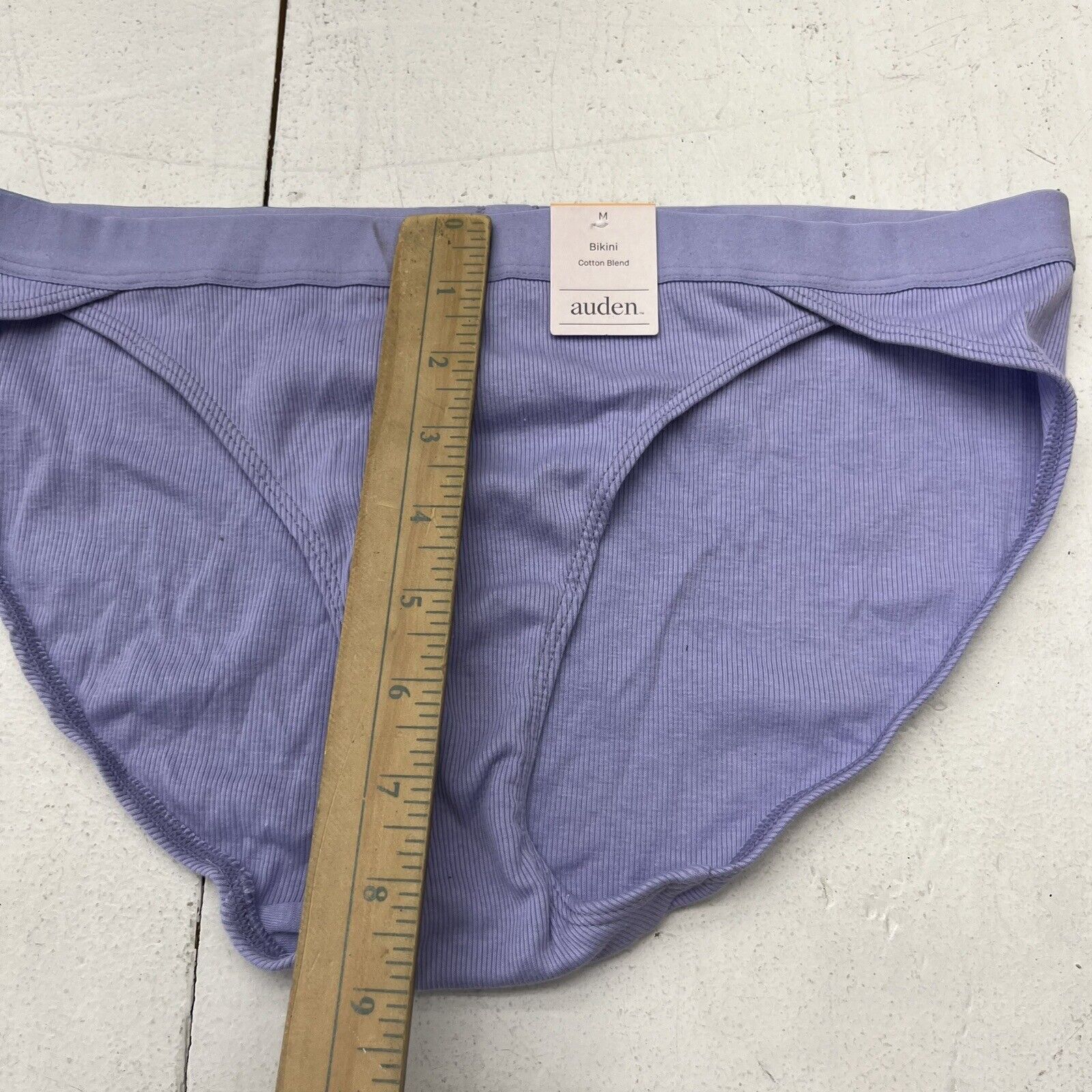 Auden Purple Ribbed Bikini Underwear Women's Size Medium NEW