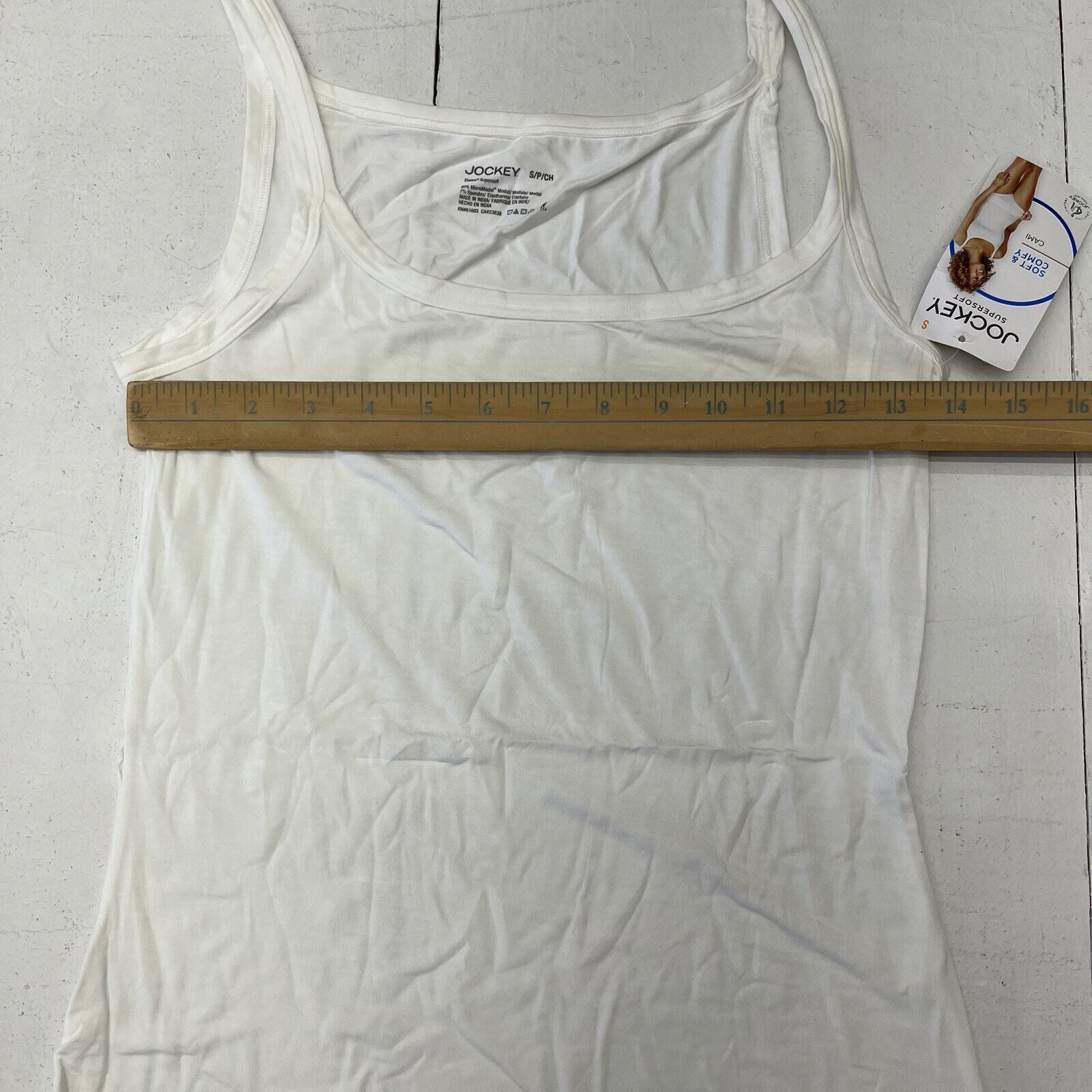 Jockey White Supersoft Cami Women's Size Small NEW - beyond exchange
