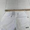 Boss X Matteo Berrettini White Logo Performance Stretch Shorts Mens L New $148