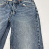Pilcro Yaya Mid Rise Crop Flared Distressed Blue Jeans Women’s 28