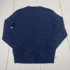 J Crew Merino Wool V Neck Navy Blue Sweater Mens Size Small New Defect