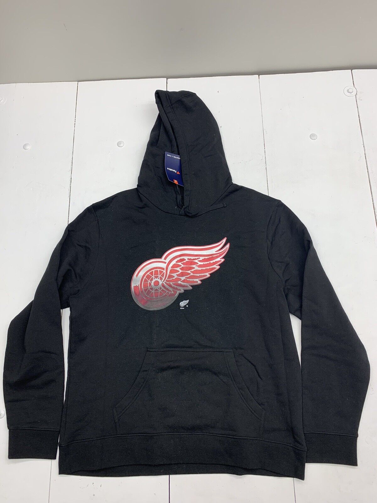 Detroit Red Wings Sat Gill Mens Black Pullover Sweater