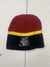 Unbranded Mens Black Red Yellow Hockey Embroidered Beanie One Size