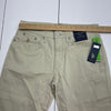 U.S. Polo ASSN Khaki Slim Straight Twill Pants Mens Size 30x32 New