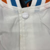 Royal Look White Snap Up Nylon Bomber Jacket Miami Men Size XL NEW