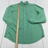 Ralph Lauren Green Cotton Long Sleeve Button Up Mens Size Large