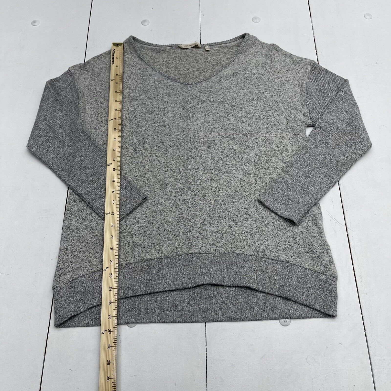 Soft Surroundings Heather Grey Long Sleeve Sweater Women's Size Medium -  beyond exchange