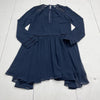 Tularosa Easton Keyhole Long Sleeve Dress Deep Indigo Blue Women’s Size XS