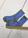 Unisex Blue Grey Athletic Socks One Size
