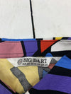 Big Dart Mens Multicolor Geometric Print Long Sleeve Button Up Size Medium
