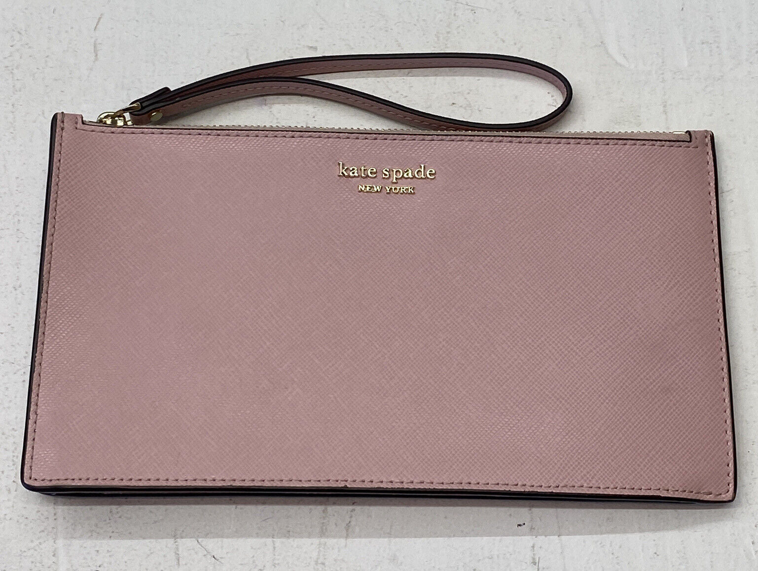Kate Spade PWRU7767 Spencer Continental  Pink Leather Wristlet Wallet