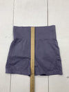Unbranded Womens Purple Athletic Biker Shorts Size Large