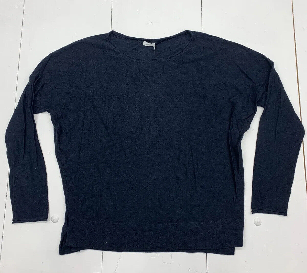Vince Blue C Long Sleeve Knit Shirt Women’s Size Large New