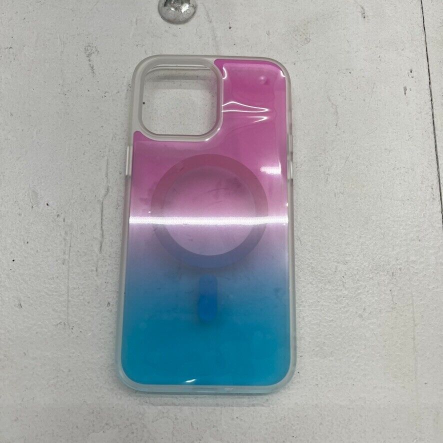 Jueshituo Pink & Blue Gradient Magnetic iPhone 14 Pro Max Case NEW