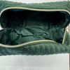 Green Quilted Velvet Pharmacy Bag ‘Pharm To Table’ Personal Item Toiletry Pouch