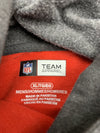 NFL Kansas City Chiefs Mens Red Grey Pullover Hoodie Size XL