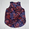 Rebecca Taylor Red Multi Floral Silk Tank Top Blouse Women’s Size 6