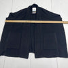 Banana Republic Black Poncho Open Knit Cardigan Sweater Women’s Size XS / S *