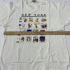 Vintage New York Memories White Short Sleeve Graphic T-Shirt Adult Size Large