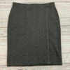 Ann Taylor Gray Zipper Accent Pencil Skirt Back Zip Woman’s Size 14 NEW *