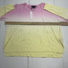 Sanctuary Sunsetter Ombre Pink Yellow Sweater Women’s Size Small