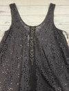 Free People Washed Black Swimsuit Cover Up Sleeveless Dress Woman’s Size L NEW